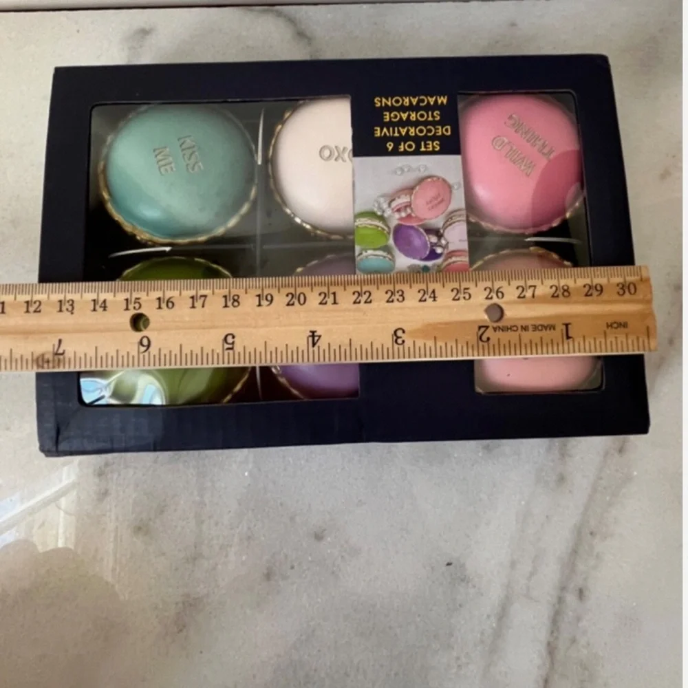 Colorful Macaron Trinket Boxes Set